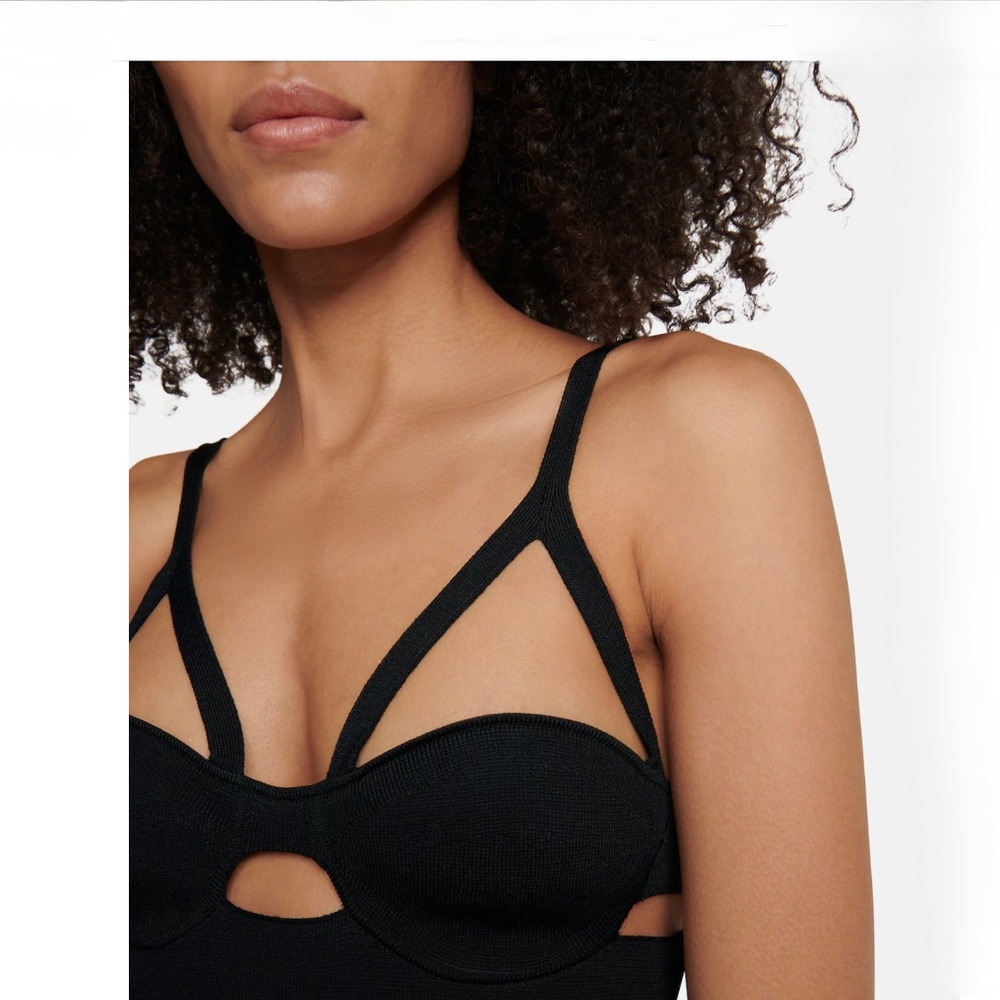 Khaite Franca Black Bralette in size XL New With Tags